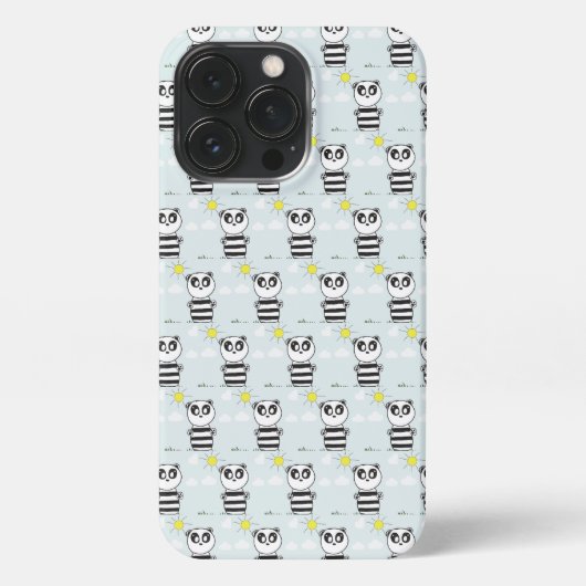 Etui iPhone 13 Pro Panda Kids (Verso)