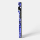 Etui iPhone 13 Pro Papillon bleu (Côté gauche)