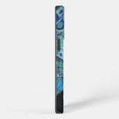 Etui iPhone 13 Pro Papillon sarcelle (Côté droit)