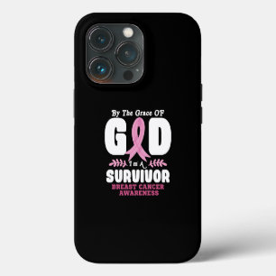 Etui iPhone 13 Pro Par la grâce de Dieu, je suis un survivant du canc