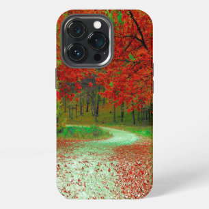 ETUI iPhone 13 PRO PAYSAGE FORET ARBRES BOTANIQUE NATURE