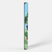 Etui iPhone 13 Pro Père noël sur skateboard (Côté droit)