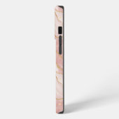 Etui iPhone 13 Pro Personalized Modern Rose Quartz Marble Gold (Côté gauche)