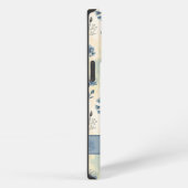 Etui iPhone 13 Pro Personalized Name Blue Wildflowers (Côté droit)