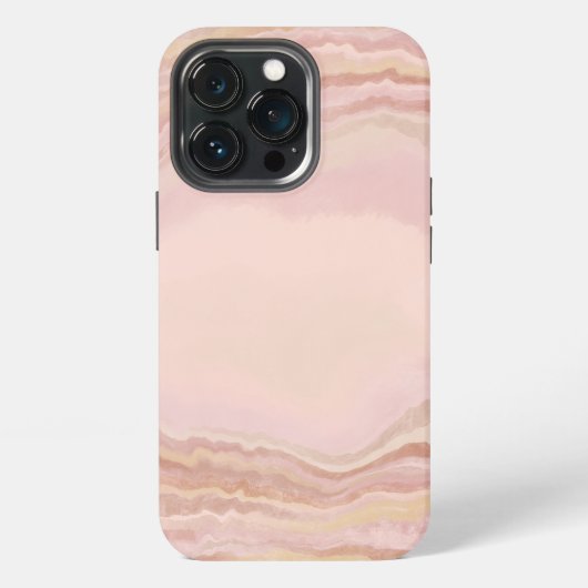 Etui iPhone 13 Pro Pierre de marbre rose Geode Blush (Dos)