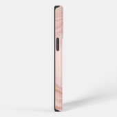 Etui iPhone 13 Pro Pierre de marbre rose Geode Blush (Côté droit)