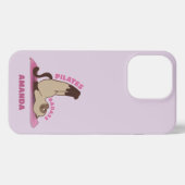 Etui iPhone 13 Pro Pilates Badass entraînement Kitty Cat Téléphone Ca (Verso Horizontal)