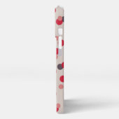 Etui iPhone 13 Pro pink and gray dots (Côté gauche)