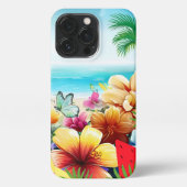 Etui iPhone 13 Pro Plage d'été amusante (Verso)