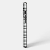 Etui iPhone 13 Pro Plaid Noir & Blanc Classique (Côté gauche)
