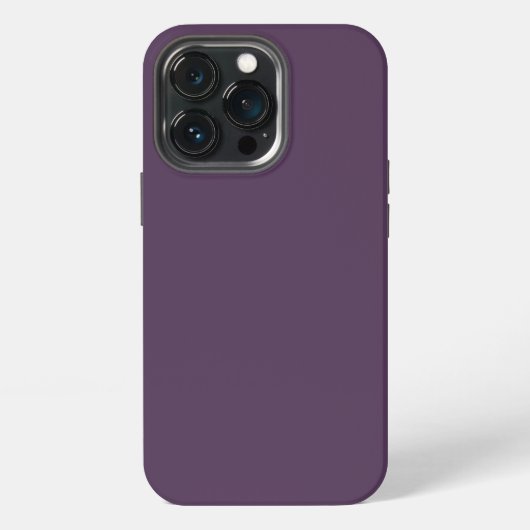 Etui iPhone 13 Pro Plum solide foncé pourpre foncé (Dos)
