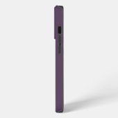 Etui iPhone 13 Pro Plum solide foncé pourpre foncé (Côté gauche)