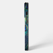 Etui iPhone 13 Pro Plumes de paon (Côté gauche)