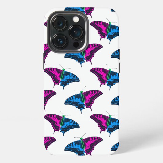 Etui iPhone 13 Pro Polysexual Pride Flag Swallowtail Butterfly (Dos)
