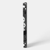 Etui iPhone 13 Pro Raven Lace B & W (Côté gauche)