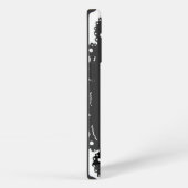 Etui iPhone 13 Pro Raven Lace B & W (Côté droit)