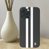 Etui iPhone 13 Pro Rayure grise de course