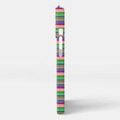 Etui iPhone 13 Pro Rayures colorées chaudes (Côté gauche)