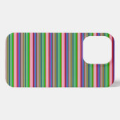 Etui iPhone 13 Pro Rayures colorées chaudes (Verso Horizontal)