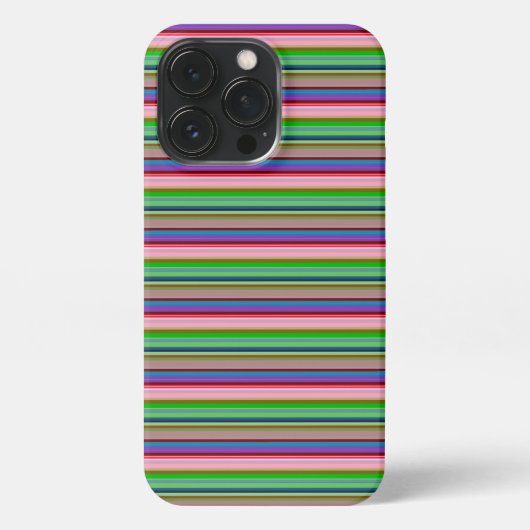 Etui iPhone 13 Pro Rayures colorées chaudes (Verso)