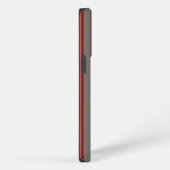 Etui iPhone 13 Pro rayures rouges et marron (Côté droit)
