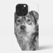 Etui iPhone 13 Pro Refined Monochrome Large Mixed Breed Canine (Verso)