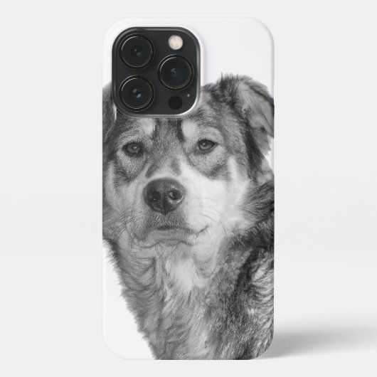 Etui iPhone 13 Pro Refined Monochrome Large Mixed Breed Canine (Verso)