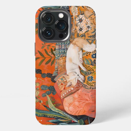 Etui iPhone 13 Pro Renard endormi (Dos)