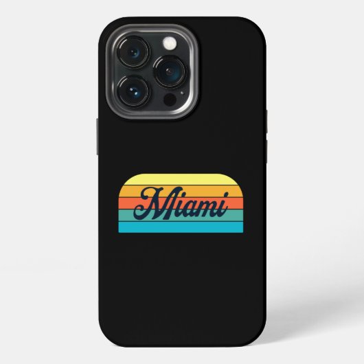 Etui iPhone 13 Pro Retro Miami (Dos)