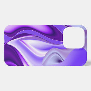 Etui iPhone 13 Pro Rêves arc-en-ciel à fleurs violettes