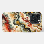 Etui iPhone 13 Pro Rivières dorées (Verso Horizontal)