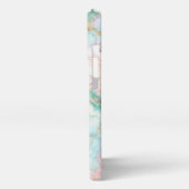 Etui iPhone 13 Pro Rose Blue Gold Marble (Côté gauche)
