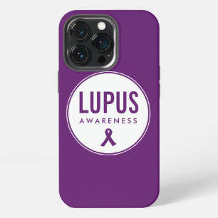Etui iPhone 13 Pro Ruban de sensibilisation au lupus violet