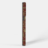 Etui iPhone 13 Pro Rustic Antique Oriental Persian Red Pattern (Côté droit)