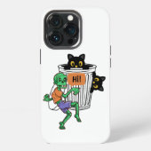 Etui iPhone 13 Pro Scaredy Cat Halloween (Dos)