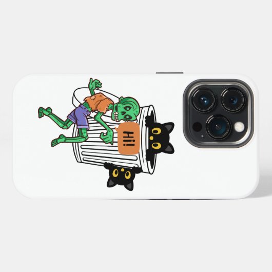 Etui iPhone 13 Pro Scaredy Cat Halloween (Verso Horizontal)