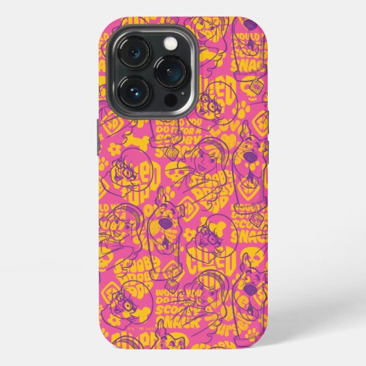 Etui iPhone 13 Pro Scooby-Doo | Funky Flower Motif (Dos)