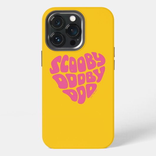 Etui iPhone 13 Pro Scooby Dooby Doo Cœur (Dos)