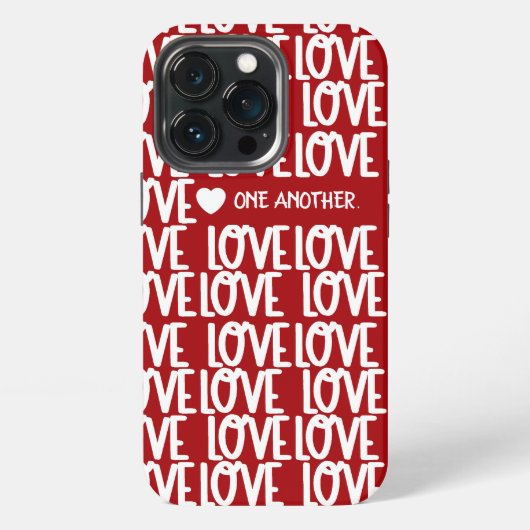 Etui iPhone 13 Pro Script d'amour rouge moderne Coque-Ma inspirationn (Dos)