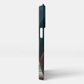 Etui iPhone 13 Pro Sculpture de requin sur la plage (Côté droit)