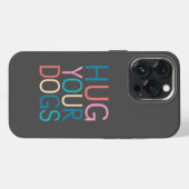 Etui iPhone 13 Pro Serrez vos chiens dans vos bras (Verso Horizontal)