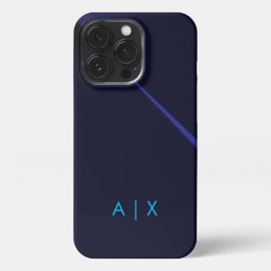 Etui iPhone 13 Pro Simple monogramme de nom de couple