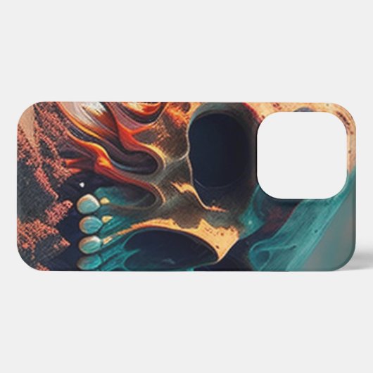 Etui iPhone 13 Pro Skull on the beach (Verso Horizontal)