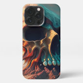 Etui iPhone 13 Pro Skull on the beach (Verso)