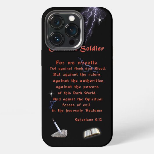 Etui iPhone 13 Pro Soldats Chrétiens (Dos)