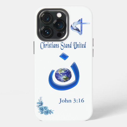 Etui iPhone 13 Pro Solidarité chrétienne (Dos)