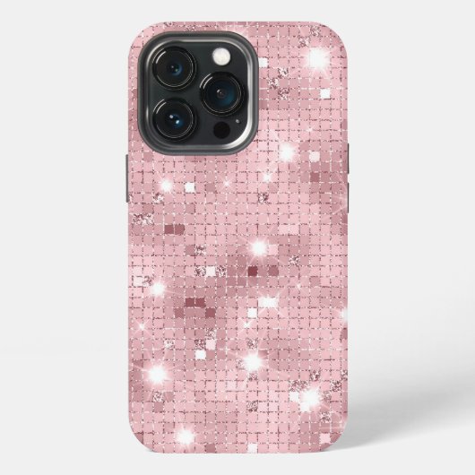 Etui iPhone 13 Pro Sparkle Luxe Rose (Dos)