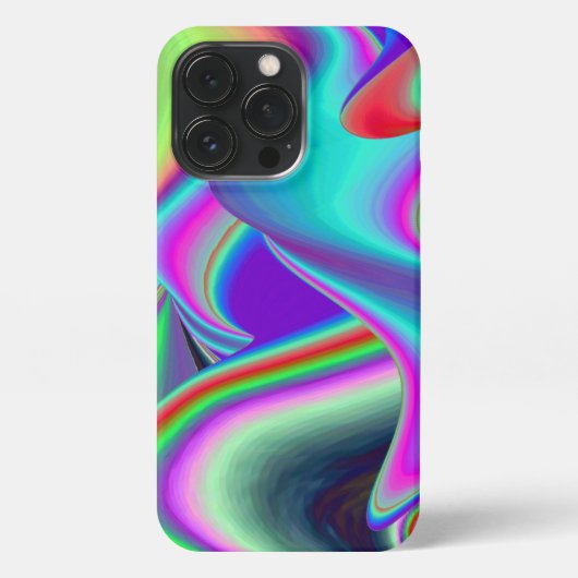 Etui iPhone 13 Pro Spirit of Summer Breeze, Rainbowart Abstrait 3D (Verso)