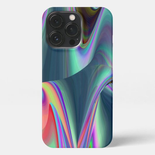 Etui iPhone 13 Pro Spirit of Summer Breeze, Rainbowart Abstrait 3D (Verso)