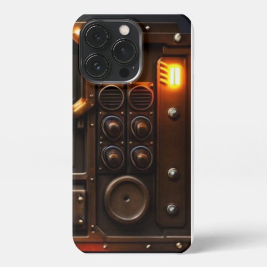 Etui iPhone 13 Pro Steampunk I iPhone 13 Pro Slim Fit Coque, brillant (Verso)